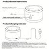 Latest Models Ultrasonic Cleaner Machine, Automatic Denture Cleaner USB Rechargeable Cleaner with Cleaner, 3 Modes
