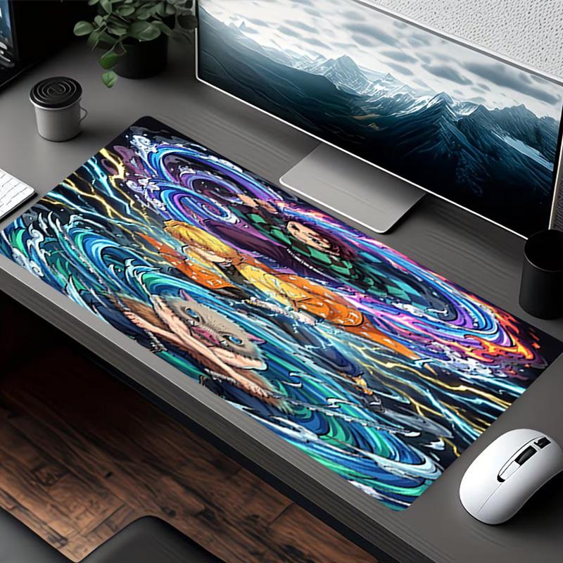 Demon Slayer Print Mouse Pad, for Keyboard Pad Laptop PC Mat for Office Home Use, Desk Decor, Perfect Birthday Gift for Gamers