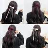 1 Stück/Los Ballettstil Mädchen Schleife Langes Band Haarspange Süßes Mädchen Halb Zusammengebundenes Haar Kopfschmuck Stil Mode Haarschmuck