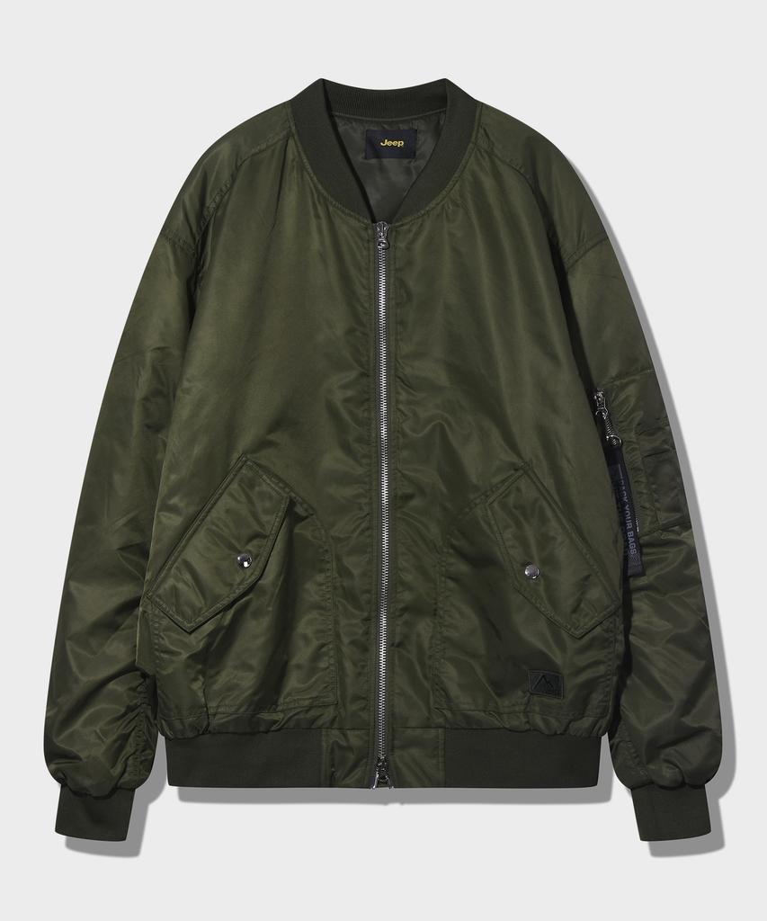 Jeep 2-Way Ma-1 Pocket Bomber Jacket Khaki (Jq5Jpu001Kh)