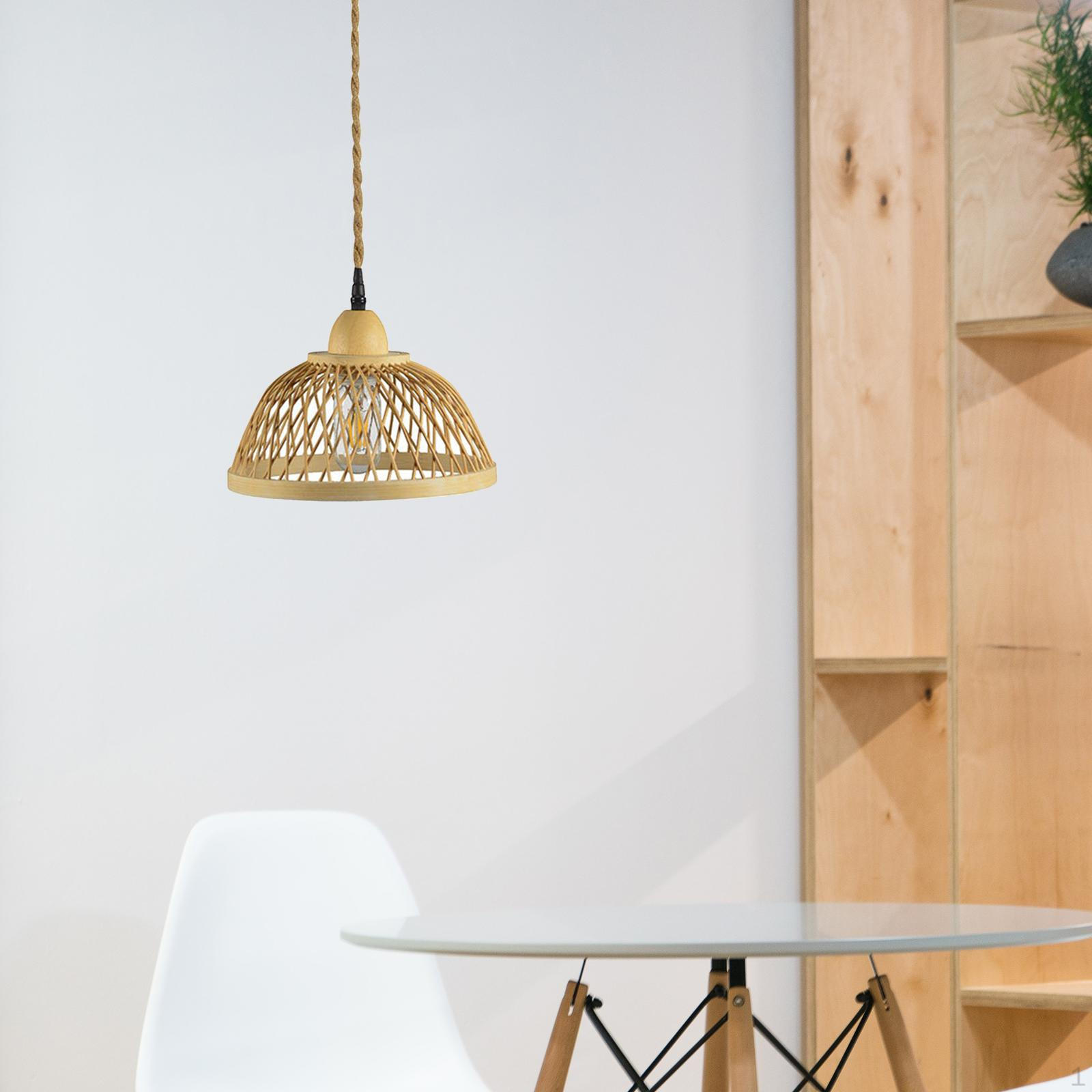 Деревенские Настенные Бра из Ротанга Бохо Подвесные Светильники Прикроватная Лампа style D