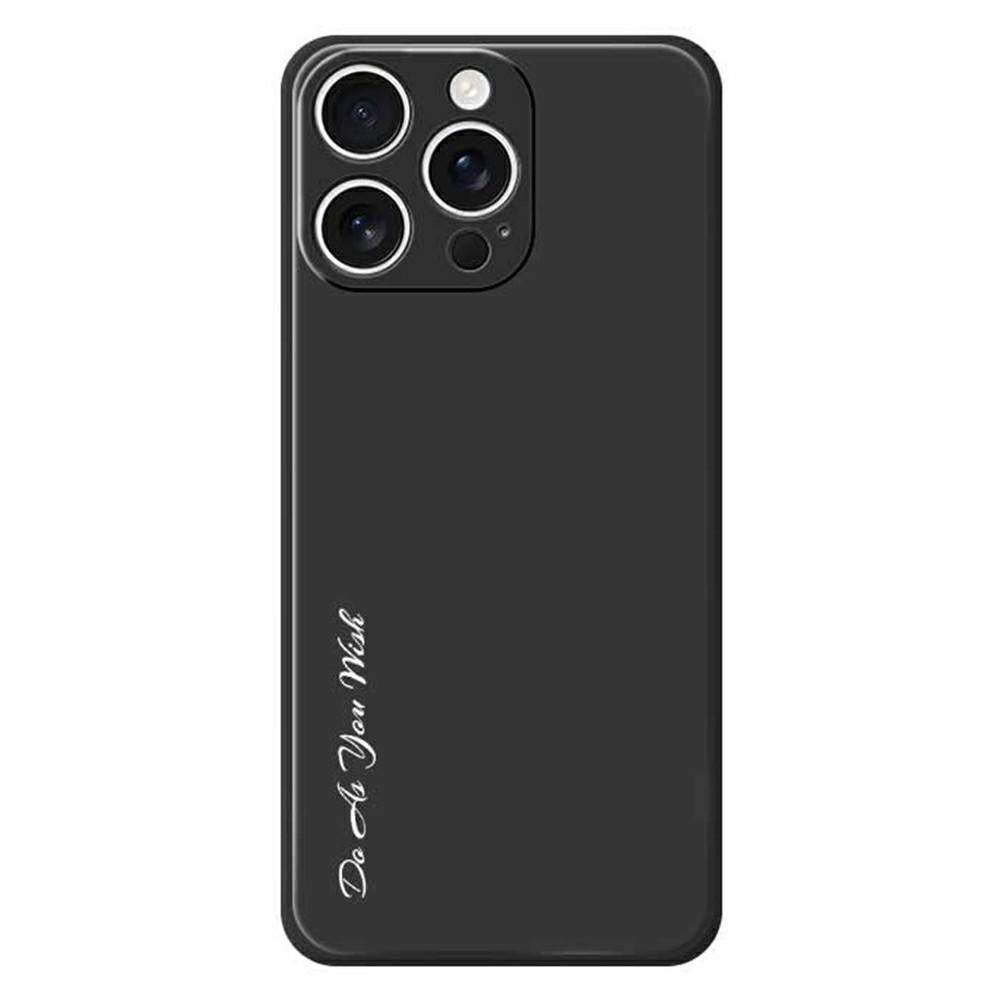 

DO AS YOU WISH For iPhone 16 Pro Case Straight Edge TPU Phone Back Cover Precise Cutouts