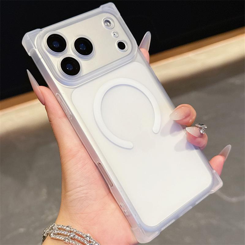 

Square Anti-Drop Frosted Magnetic Phone Case for iPhone 17 Pro Max, Compatible with iPhone 13 to 17 Models. iPhone 17 Pro