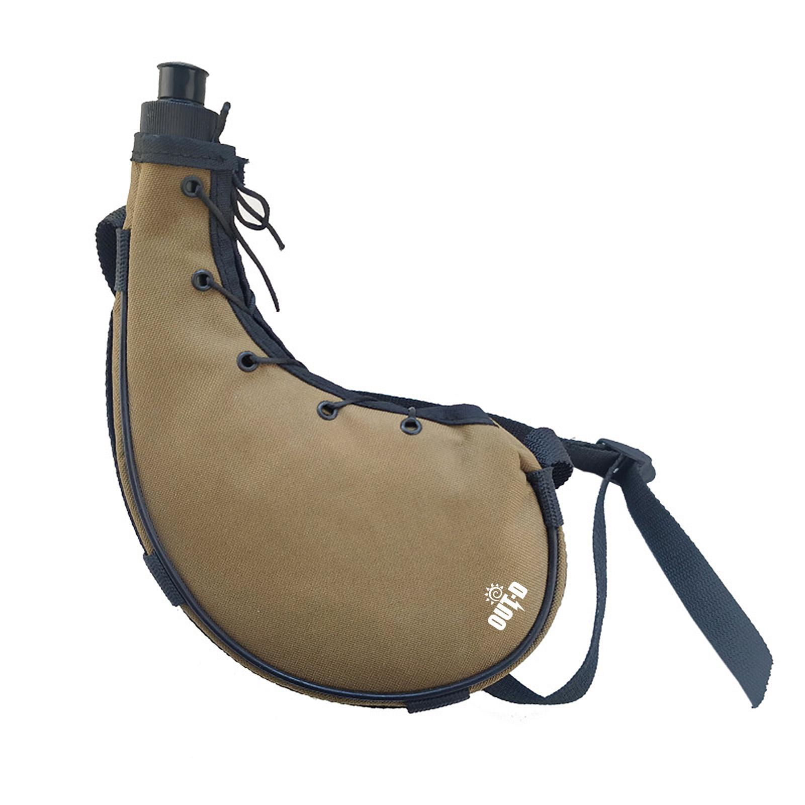 

Пляшка для води на відкритому повітрі 800 мл Чайник для води Спортивні пляшки з плечовим ременем для походів у рюкзак коричневий