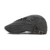 Forward Hat Men's Spring Summer British Vintage Peaked Cap Letter Embroidered Beret Sun Hat Newsboy Hat