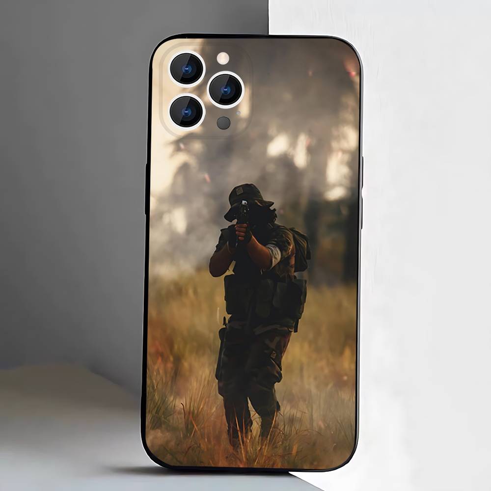 Army Special Forces Phone Case For iPhone 17,16,15,14,13,12,11,Pro,XS,Max,XR,Plus,E,SE4,Mini Black Soft Cover