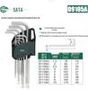 SATA Tools 9-Piece Extended Extra-Long Hex Key Wrench Set