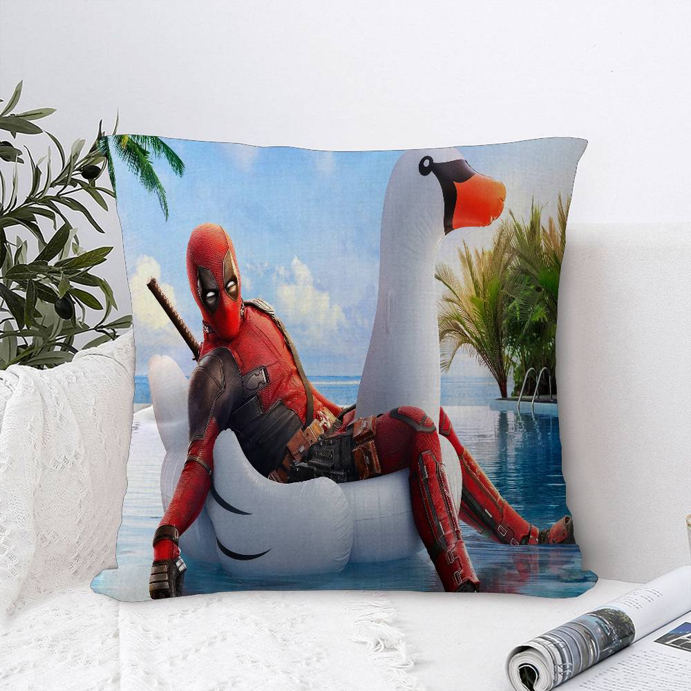 Anime Fantasy D-Deadpool Federa Cuscino Federa Cuscino Rivestimento Divano Cuscino da Lancio Decorazione Casa Federa