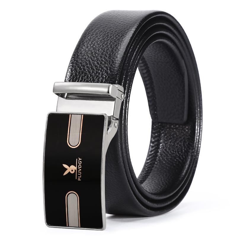 Belt Men'S Smooth Buckle Belt Light Hipster Green Student Board Buckle Belt