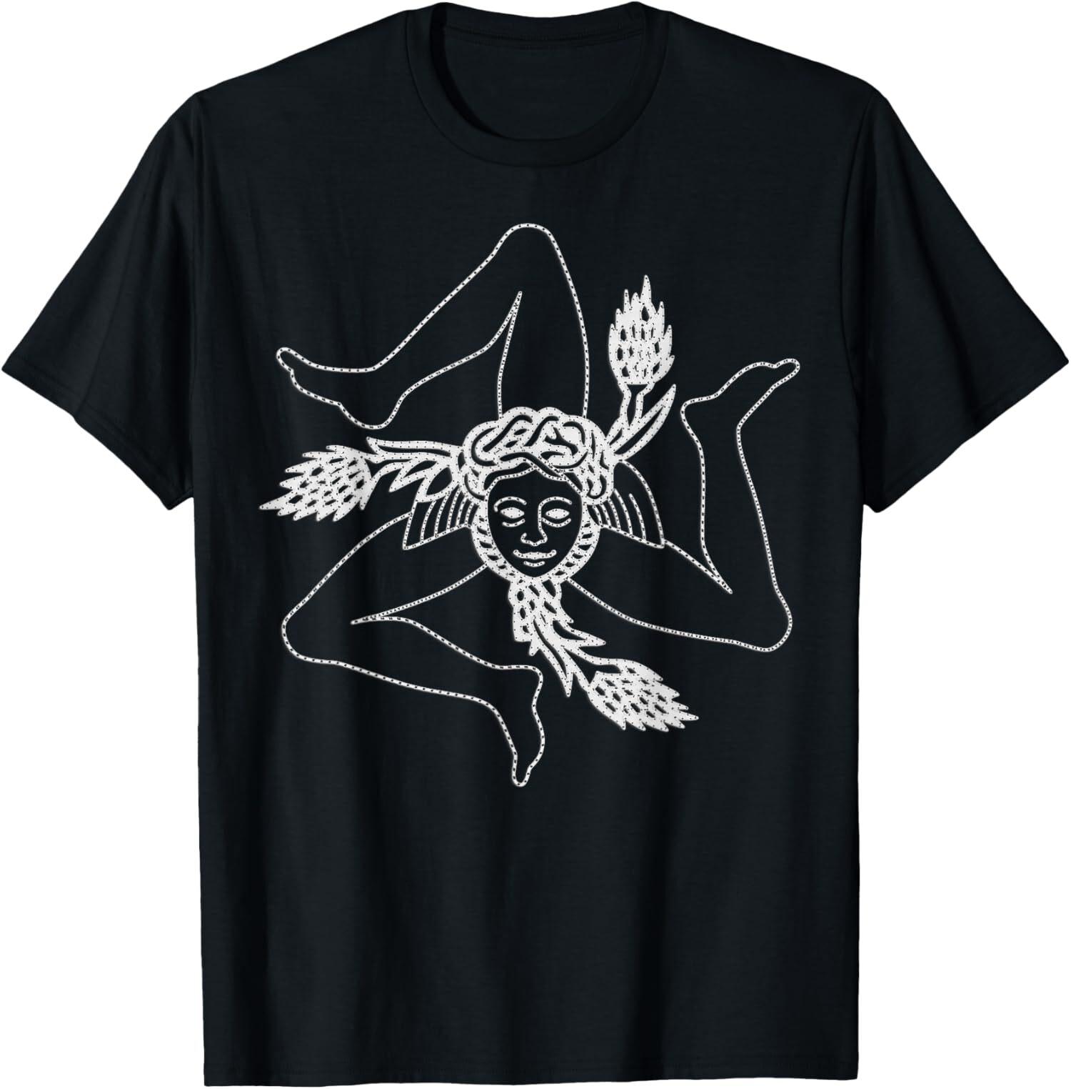 New Limited Sicilian Pride Sicilia Sicilian Flag Trinacria T-Shirt Mens Womens Tees Top Tops TeeA 4XL