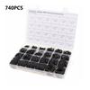 740 Pcs Boxed Thickness 1.5/2.4/3.1Mm Car Air Conditioning O-Ring Seal Gasket