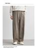 Men's Spring/Summer Loose Straight Leg Ice Silk Trousers - Wide Leg Tencel Drape Casual Pants