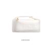 Dior White Cosmetics Cosmetic Bag Storage Birthday Gift for Girlfriend White Portable Cosmetic Bag One Pack