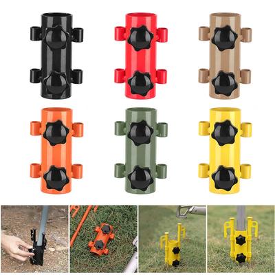 Tent Canopy Holder Adjustable Camping Awning Rod Holder Stainless Steel Windproof Outdoor for Hiking Fishing Tent Accessories