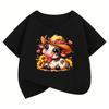 Lovely Cow Design TShirt Printed T Shirt Girls Summer Clothes Short Sleeve Tops TShirts Cute Girls Clothing