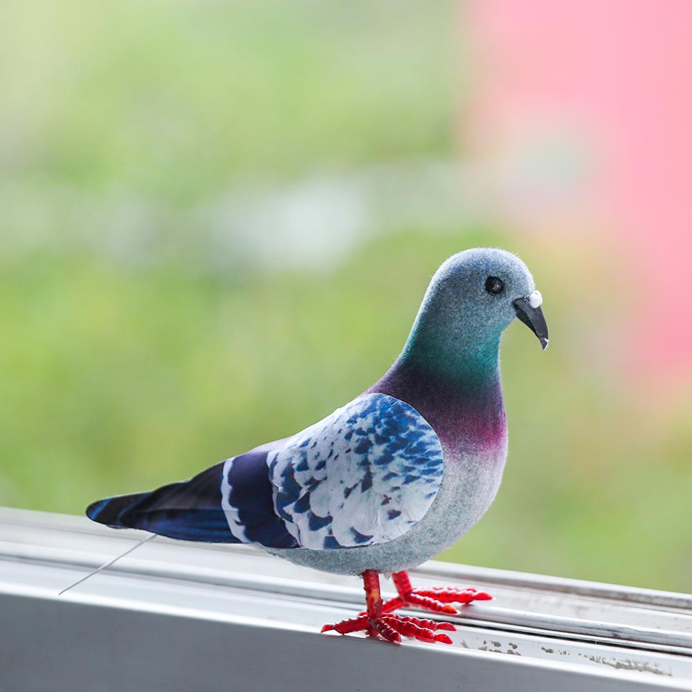 Modello Colomba Uccelli Artificiali Animale Simulazione Piccione Grigio Regalo Oggetti di Scena per Fotografia Festa Matrimonio Fornitura Decorazione Casa