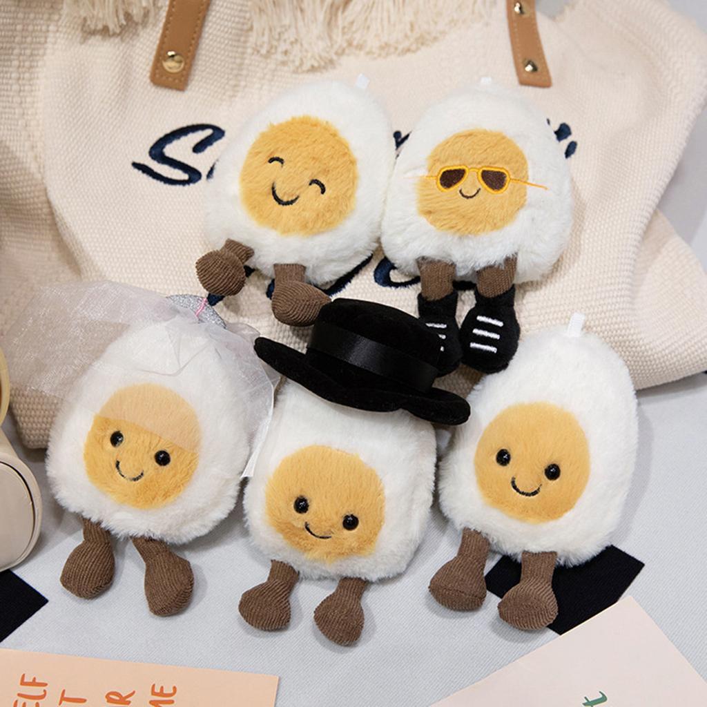 Boiled Egg Stuffed Toy, Small 5.5 Inches - Food Plush - Fun Gift Idea