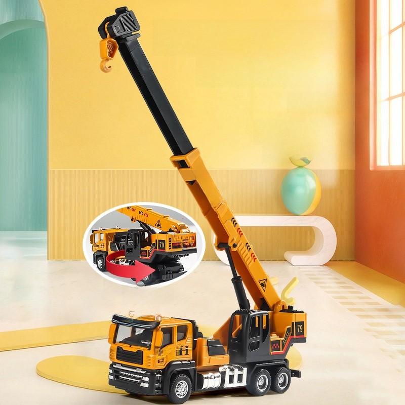 Engineering Vehicle Alloy Inertia Construction Toy For Kids Playroom