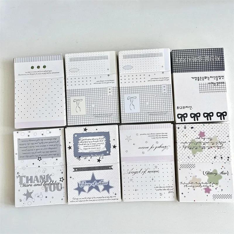 10pcs Ins Salt Series Simple Card Head 7CM Card Packaging Material Folding Cardboard