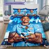 3-Piece Duvet Cover Set Featuring Soccer Star Jerseys and Stadium Graphics – Soft, Sports-Style Home Decor Bedding
