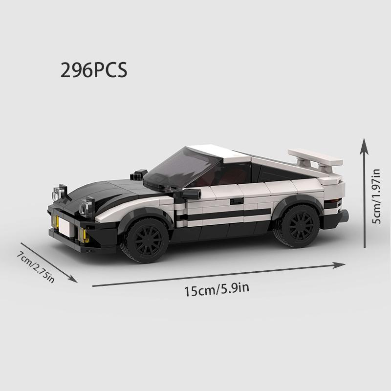 Moc City Speed Car Rally Sport Vehicle Racer ae86 M8 Model Building Blocks R34 Racing Super Technique Brick Christmas Gift