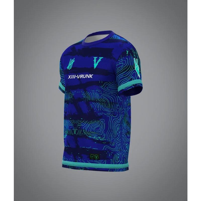 T-shirt da Uomo VRK Estiva Larga in Rete Traspirante a Maniche Corte Girocollo 2026 Nuova Vrunk Costume da Bagno Lago Chiaro dell'Oceano Top Stampato 3D
