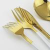 16Pcs Green Gold Dinnerware Set 304 Stainless Steel Cutlery Set Knives Forks Spoons Dinner Set Kitchen Tableware Silverware Set