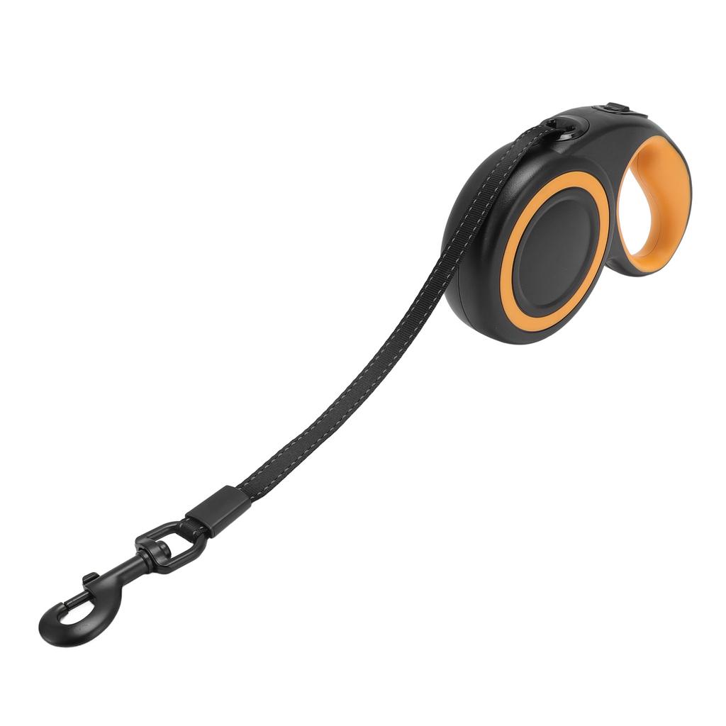 Retractable Dog Leash Reflective Ergonomic Automatic Telescopic Tractor Dog Tape for Outdoor Walking Training 5m