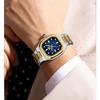 Mens Classic Analog Watch Octagon Square Case Quartz Movement Waterproof Luminous Wrist Watches