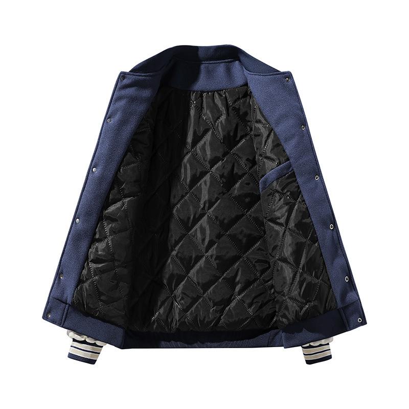 Trendige Marke Baseballuniform Herren Retro Amerikanische Jacke Locker Übergröße Paar Winter Baumwolle Baseball Herrenjacke