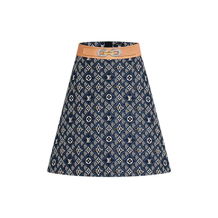 Louis Vuitton Casual Short Skirts Women's Blue 1A8MI7