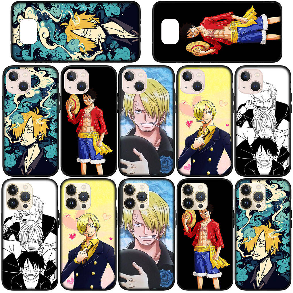 Phone Case for Samsung Galaxy S25 S23 S24 Ultra FE Plus A05 A06 A15 A16 A36 A37 A35 A54 A55 A56 A57 A25 A26 A53 A17 Funda Luffy One Pieces Sanji Cover