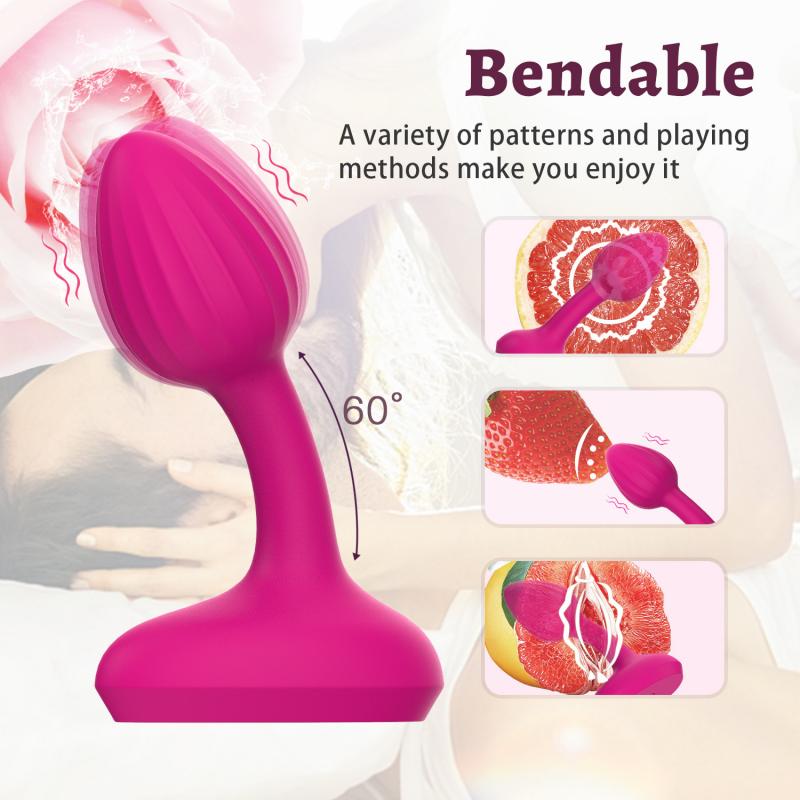 Vibrerende Butt Plug Prostata Massasjer Vibrator med fjernkontroll 10 vibrasjonsmoduser Silikon Oppladbar analplugg Sexleketøy for menn og kvinner
