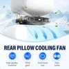 Car Fan for Driver and Passenger's Seat, Car Seat Fan USB Plug-in Dual Turbo High Wind Power Car Interior Rear Pillow Car Fans, 3 Speeds Car Fans