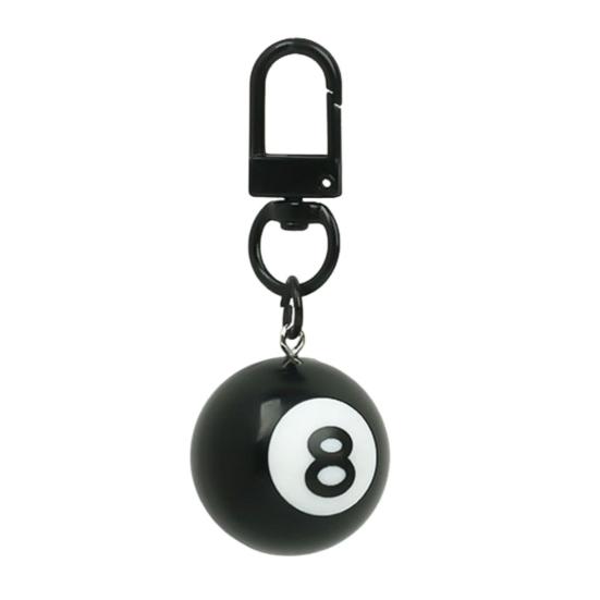 

Черный брелок для ключей с 8 шарами, бильярдный шар, брелок для ключей Mini 1 Pool Ball Charm Keychain для игрока в пул, любителя бильярда, подарок