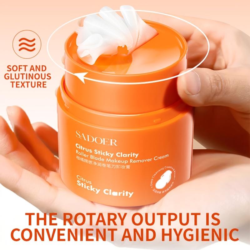 Citrus Makeup Remover Stick Facial Makeup Balm Lip Eye Large Capacity Mild Pencil Sharpener Face Cleansing Balm Cream Skin Care