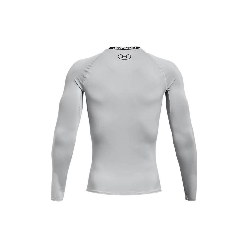Under Armour Sportovní fitness tričko s dlouhým rukávem Power Stretch Pánské topy Moderní šedá 1257471-011