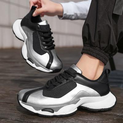 Shoes for Men High Quality Retro Platform Sneaker Jogging Sports Casual Shoe Breathable Mesh Leather Men Shoes Zapatillas Hombre