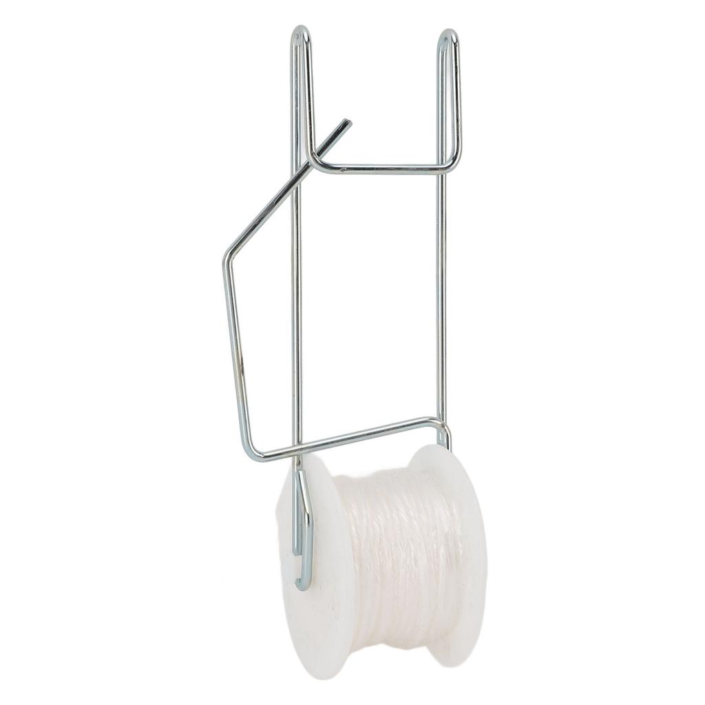 6Pcs Plant Roller Hooks with 49.2ft Twine Galvanizing Steel Wire Stable Support Flower Vine Twine Crop Trelli Kit for Greenhouse Farm