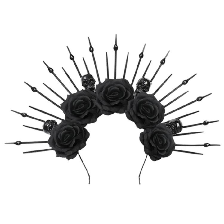 Ободки с шипами Свадебный цветочный венок Хэллоуин Цветочные гирлянды для торгового киоска 1