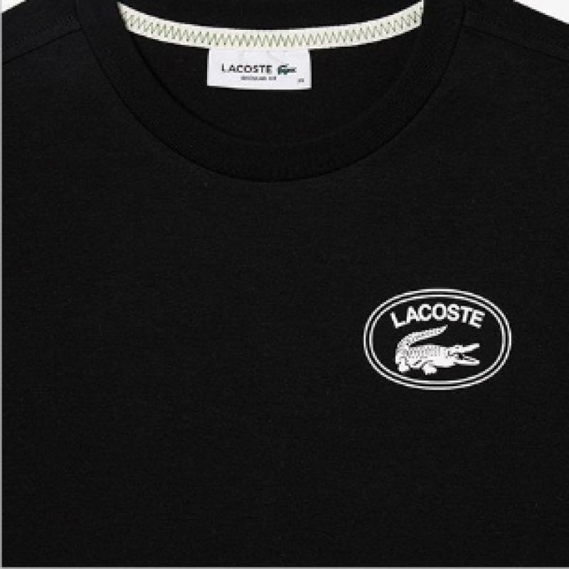 Lacoste Women S SignaTure PrinT ShorT Sleeve T ShirT Tf0854 54g 031