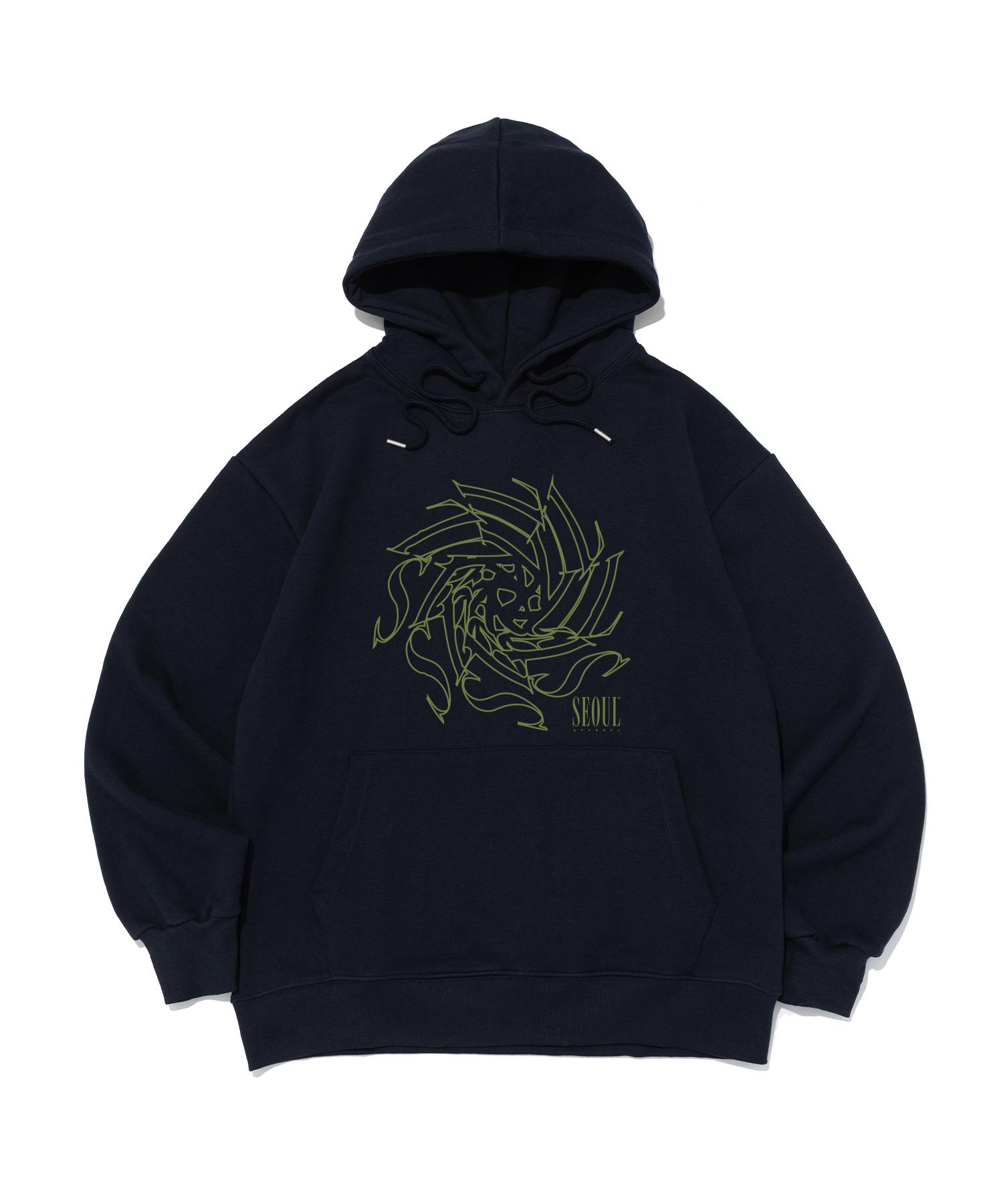 Seoul Apparel Seoul Spiral Hoodie (Navy) Xl