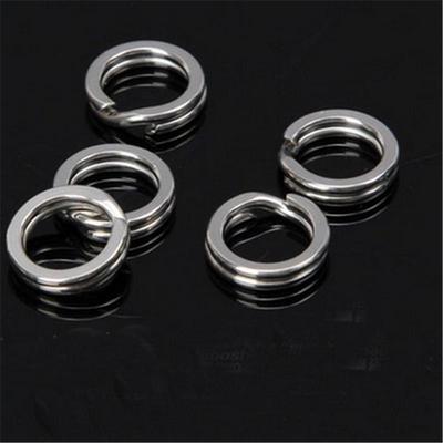 Accessorio per pesca con esca in acciaio inossidabile con anello da pesca diviso da 20 pezzi, senza ruggine in acqua salata