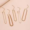 European-American Multi-Layer Retro Snake Chain Beach Anklet Set - 5 Pieces