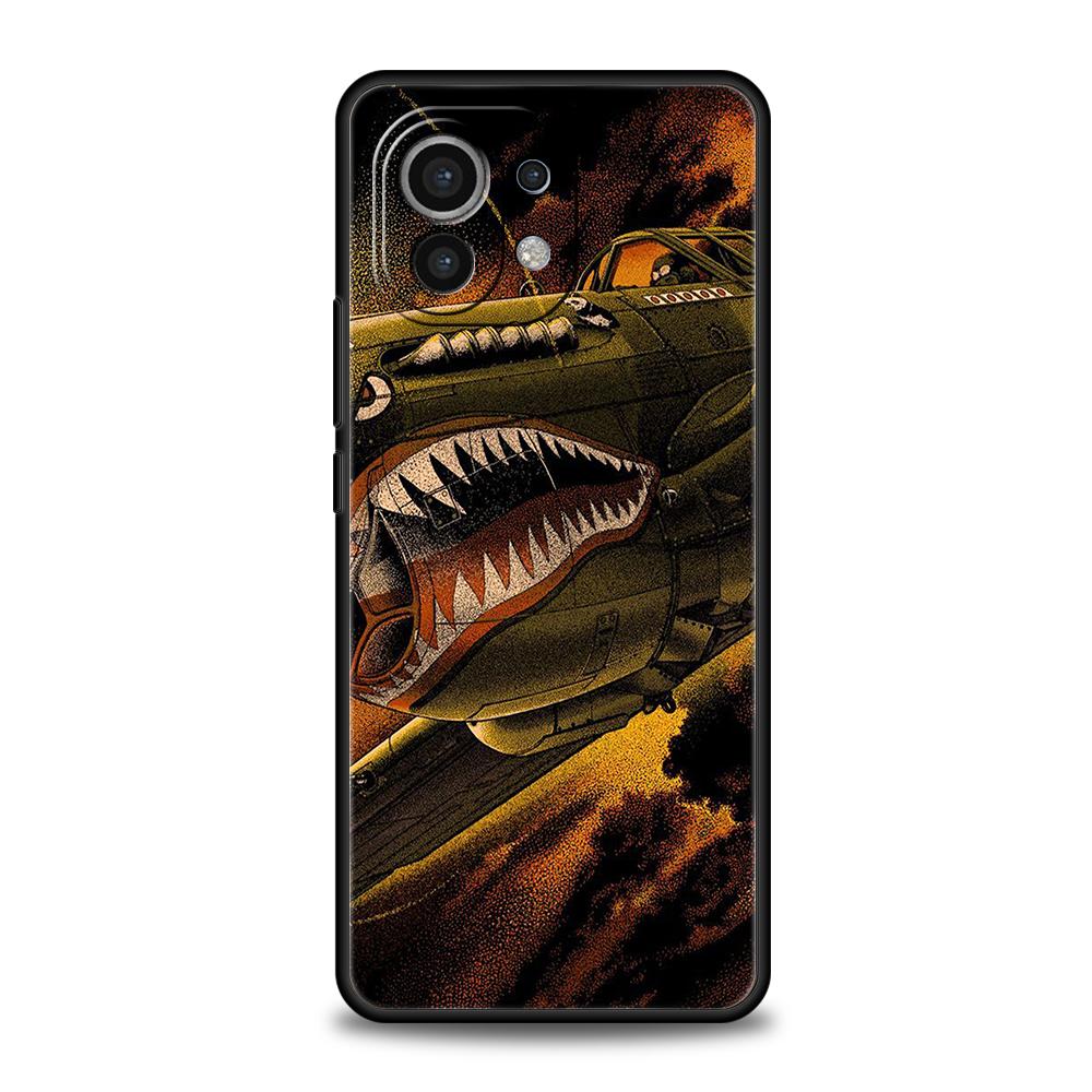 

Phone Case Cover for Xiaomi Poco F7 F6 F5 F4 F3 X7 X6 X5 X4 X3 NFC M4 C51 C55 GT Pro 5G Soft TPU Fundas Fighter Plane Capas Bags Poco C51