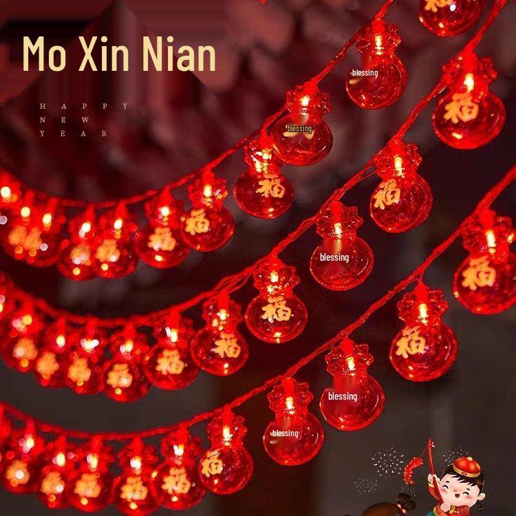 

Solar Outdoor Red Lantern Fairy Lights: Waterproof String Lights for Courtyard, Balcony, and Festival Tree Decorations 1.5m 10 lights USB steady