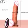 Realistic Dildo Heated Vibrator Telescopic Vibrating Big Penis Dick Cock Masturbation Adult Sex Toys For Women Anal Plug 18+