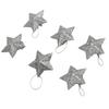 Merry Christmas Tree Hanging Star Pendants Set with Small Pentagram Ornaments for Holiday Party and Home Decorations