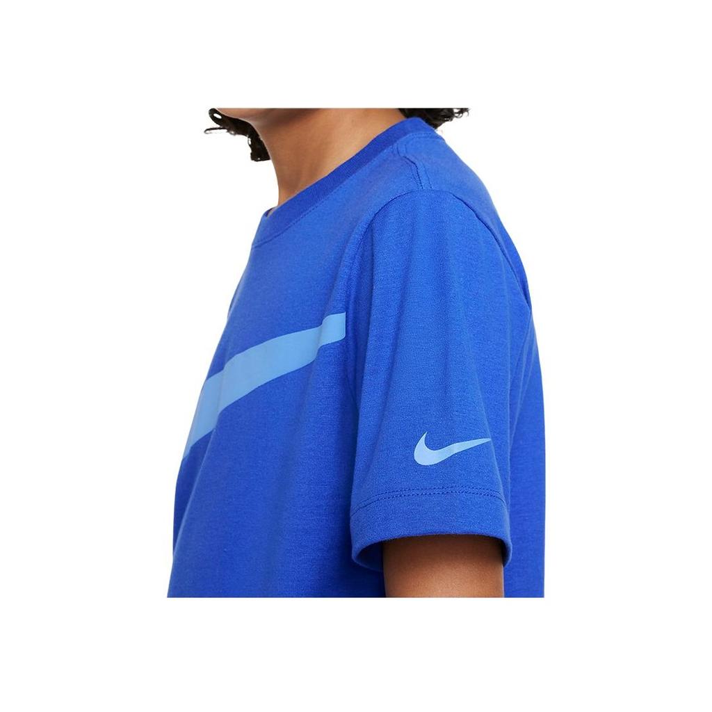 Nike T-Shirt Großer Logo-Print Rundhalsausschnitt Kurzarm Kinder-Tops Game-Royal DO1807-480