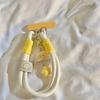 Cute INS Creamy Style Cartoon Cloud Keychain Bracelet Girly Portable Phone Wrist Strap Key Chain And Anti Drop Carrying Strap
